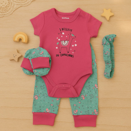 ROPA NIÑA NB/6-9M 4SET