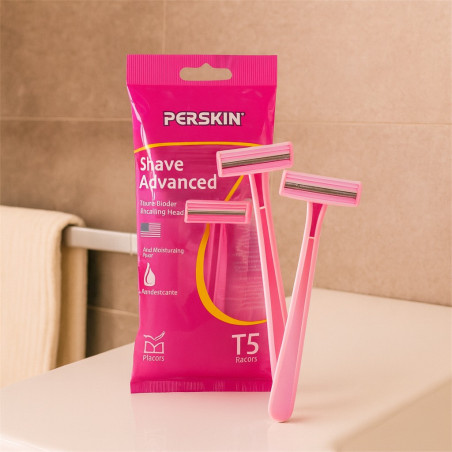 Set Rasuradora Mujer 5Pcs Perskin(Tgp708-5P-Pink)