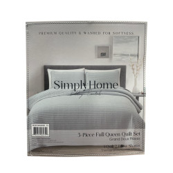 Set Edredón 3Pc Full Queen 4Home (Bcsfq44240B)