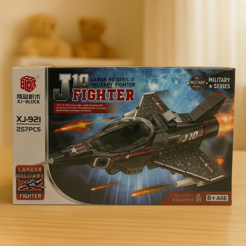 Jgte Block Armable 257 Pcs Avion Jet Combate J-10 (60205417)