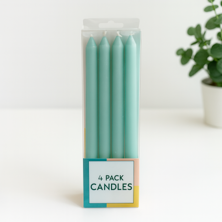 Candela 4Pzs Clrs 20Cm 4Home(Cn-2236265-87)