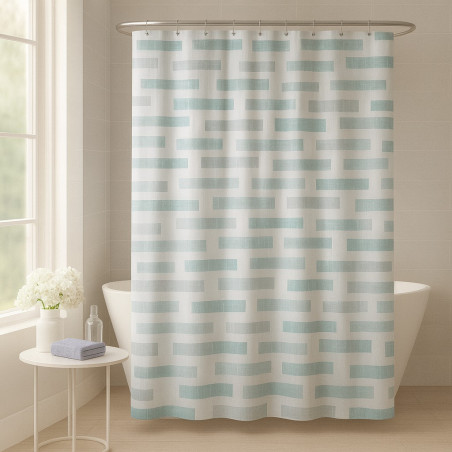 CORTINA BAÑO 70X72" MONICA HOMES COLLECTION