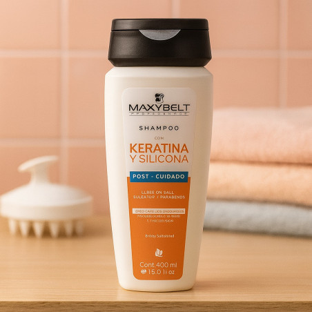 SHAMPOO MAXYBELT KERATINA SILICONA 400ML (08035245)