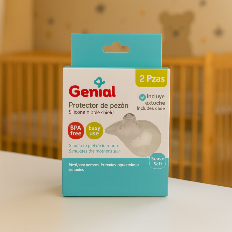 Protector Lactancia Silicona P/Pezon Genial(Gn-Mc105)