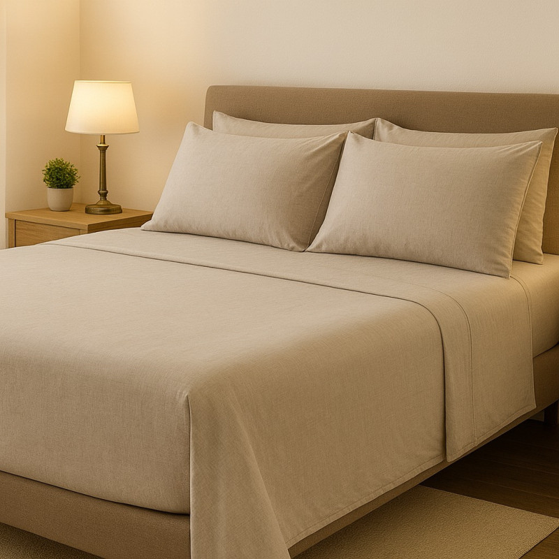 Set Sabanas Lisas 6Pc Queen 4Home (Esq34373)