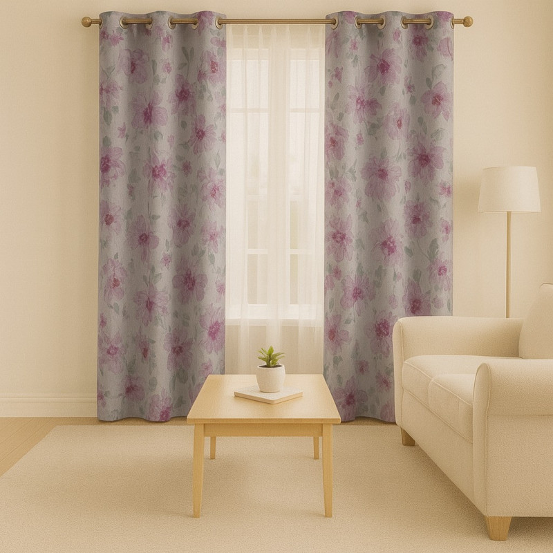 Cortina 4Home 1X55X90 Estampada Blackout (Wpsg45809Fbb)