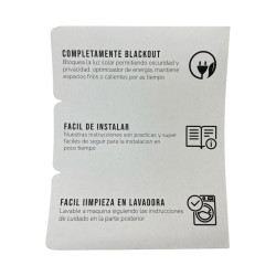 Cortina 4Home 1X55X90 Estampada Blackout (Wpsg45809Fbb)