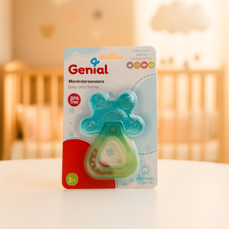 Mordedor Sonajero Silicona Genial(Gn-Bt002)