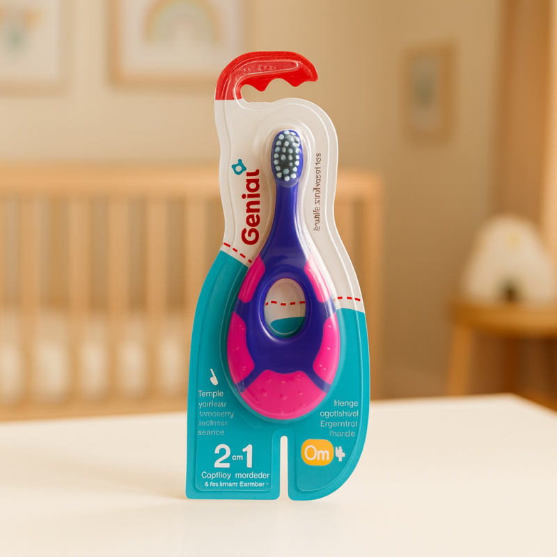 CEPILLO DENTAL ENTRENAMIENTO BEBE 2 EN 1 GENIAL