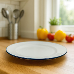 PLATO 7.5 CERAMICA AZUL