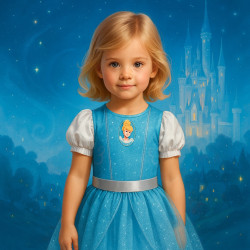 Disfraz de Cenicienta CARNIVAL Tallas 2-4 / 4-6 para Niñas