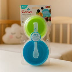 SET TAZONES TAPA + CUCHARA 7 PCS GENIAL