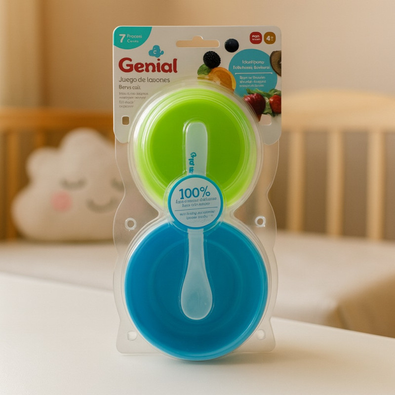 SET TAZONES TAPA + CUCHARA 7 PCS GENIAL(GN-SBB083)