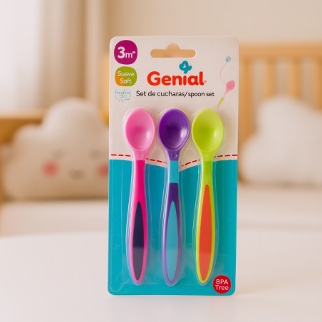 Set de Cucharas para Bebé 3 Piezas - Genial