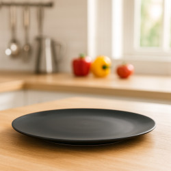 Plato Ceramica 10,5 Negro Uchosa (23Hn1011-6)