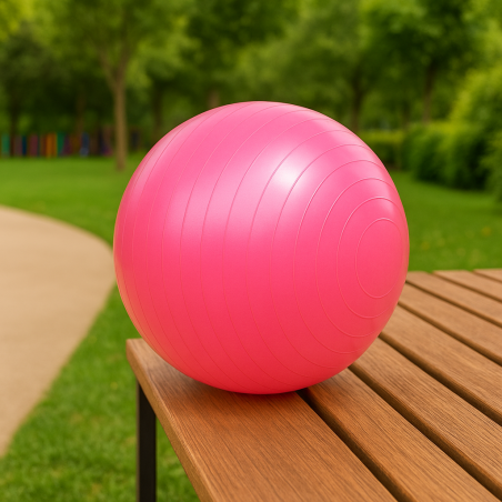 Bola de yoga 65 cm con bomba de aire Hunter – equilibrio, fuerza y bienestar en casa