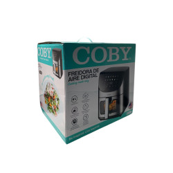 FREIDORA AIRE COBY 8L VIDRIO GRISCY AIRF 8LDH DG SS W