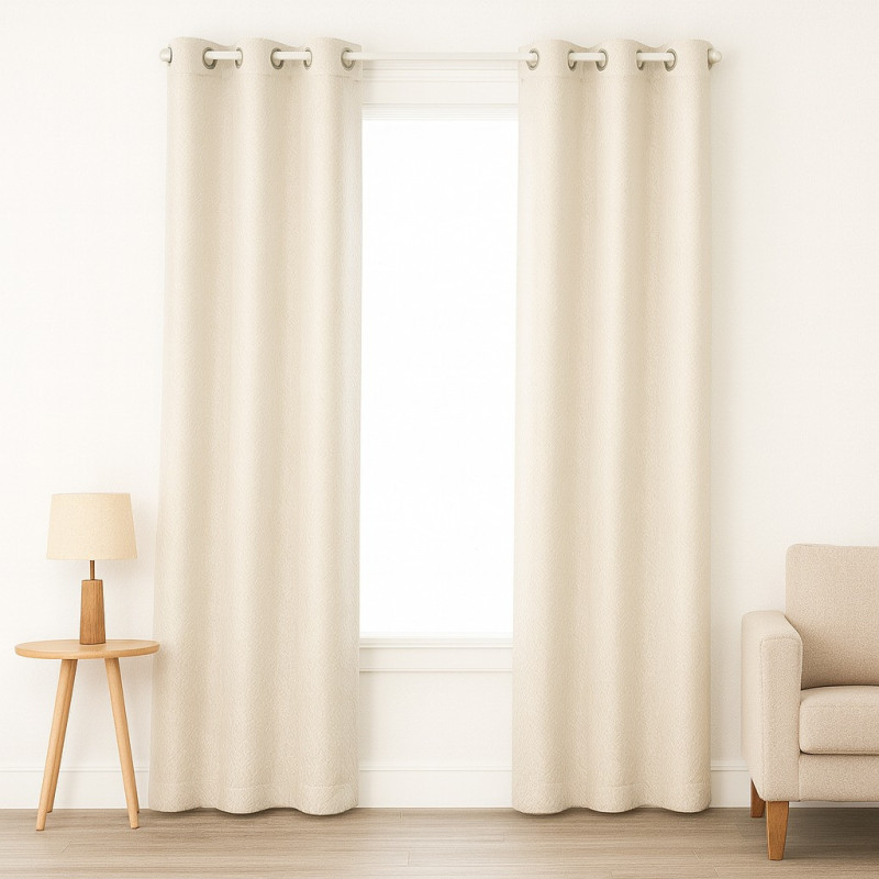 Cortina 4Home 55X90 Gommet Window Panel Taupe (Wpsg48383Fba)