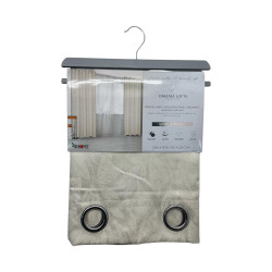 Cortina 4Home 55X90 Gommet Window Panel Taupe (Wpsg48383Fba)