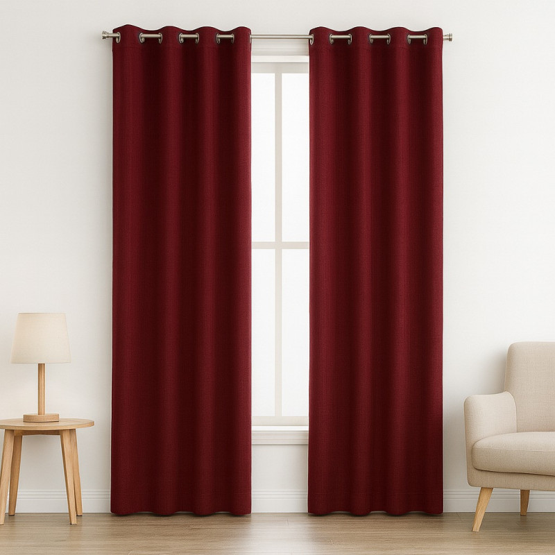 Cortina 4Home 55X90 Gommet Window Panel Burgn (Wpsg48386Fba)