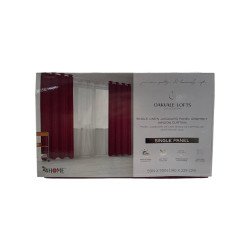 Cortina 4Home 55X90 Gommet Window Panel Burgn (Wpsg48386Fba)