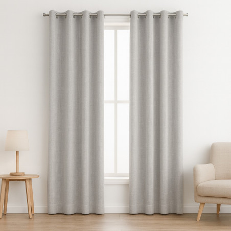 Cortina 4Home 55X90 Gommet Window Panel Grey (Wpsg48389Fba)