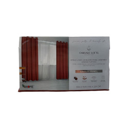 Cortina 4Home 55X90 Gommet Window Panel Rust (Wpsg48393Fba)