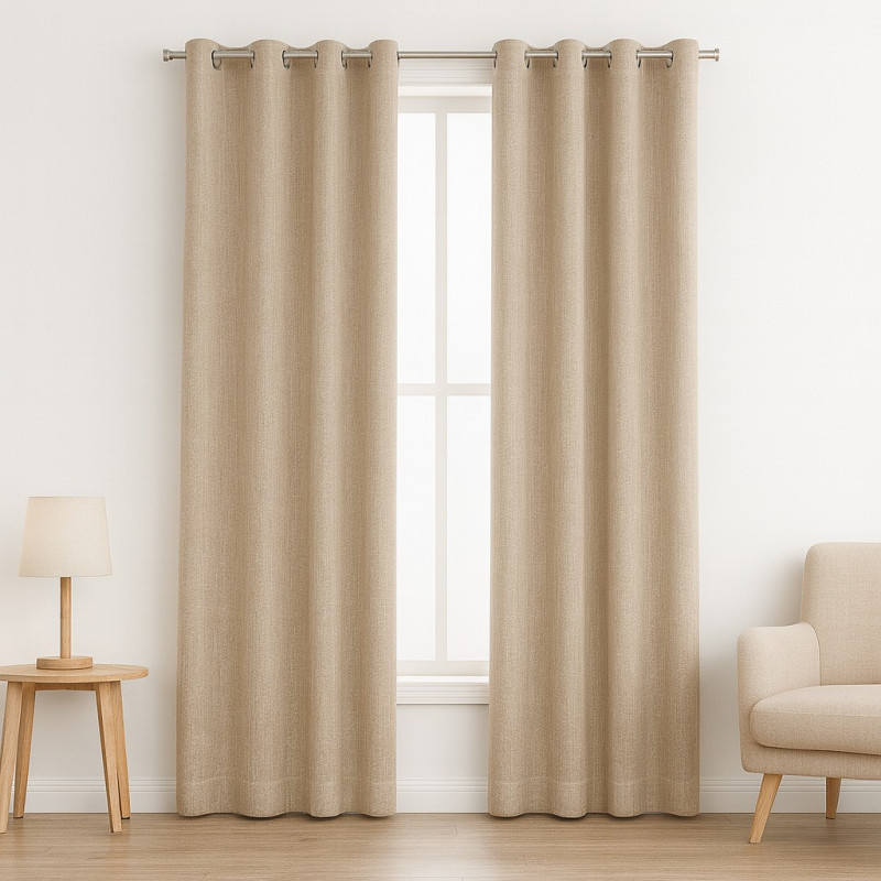 Cortina 4Home 55X90 Gommet Window Panel Taupe (Wpsg48394Fba)