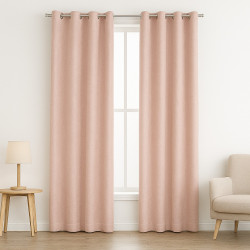 Cortina 4HOME 55x90 Grommet Blush | Estilo suave y elegante para tu hogar