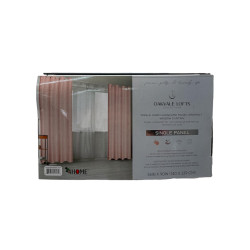 Cortina 4HOME 55x90 Grommet Blush | Estilo suave y elegante para tu hogar