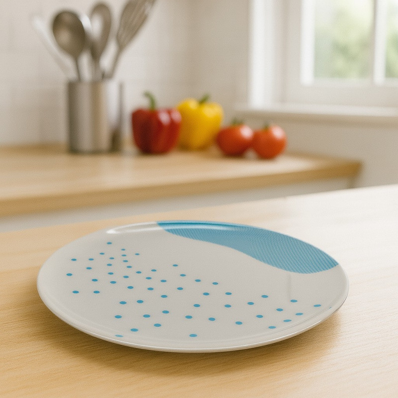 PLATO MELAMINA LIFE ART 11" AQUA(726-2403780)