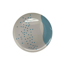 PLATO MELAMINA LIFE ART 11" AQUA(726-2403780)