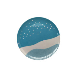 PLATO MELAMINA LIFE ART 8" AQUA(726-2403779)