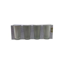 SET VASO LIFE ART 4PCS 8OZ VIDRIO(751-1238C)