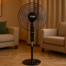 Abanico Piso Tifon Control Remoto (Fs-40-22Ar-Bk)