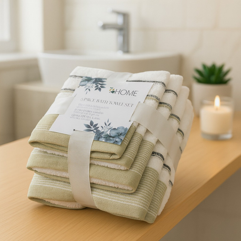 TOALLA BAÑO 4HOME 6 PIEZAS(TOST49647IM)