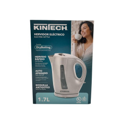 Hervidor eléctrico KINTECH 1.7L acero inoxidable con apagado automático