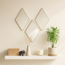 Set Espejos Rombos 17Cm X 28 Cm (Bhb-100-Lx3)