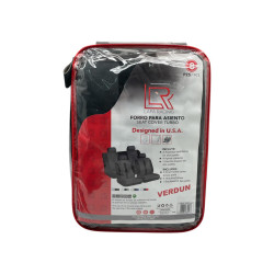 Forro Asiento Tela Negro Gris 8 Pzas Lafa (16-8013-Ndg)