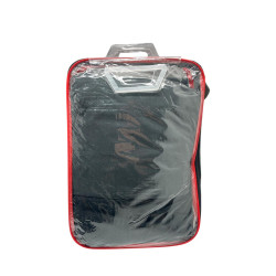 Forro Asiento Tela Negro Gris 8 Pzas Lafa (16-8013-Ndg)