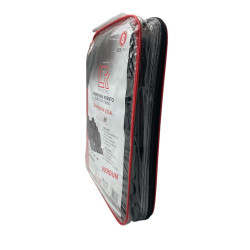 Forro Asiento Tela Negro Gris 8 Pzas Lafa (16-8013-Ndg)