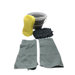 KIT LIMPIEZA 5 EN 1 (BAL5L/ESPONJA/PAÑO/GUANTE) (LF-6287-KIT