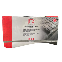 Alfombra Tela Auto 3 Pzas Negra Lafa (Lf-5058-N)