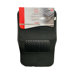 Alfombra Tela Auto 4 Pzas Negra Lafa (2009-N)