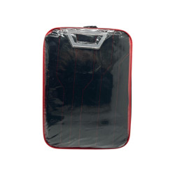 Forro Asiento Tela Negro Rojo 8 Pzas Lafa (16-8012-Nr)