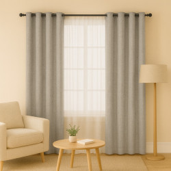 Cortina 4 Home 55X91 Taupe Blackout Gromme (Wpsg47456Fbc)
