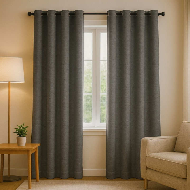 Cortina 4 Home 55X100 Grey Blackout Gromme (Wpsg47464Fbc)
