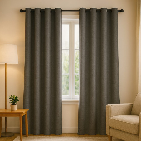 Cortina 4 Home 55X107 Silvr Blackout Gromme (Wpsg47470Fbc)