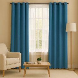 Cortina 4 Home 55X122 Lblue Blackout Gromme (Wpsg47706Fbb)