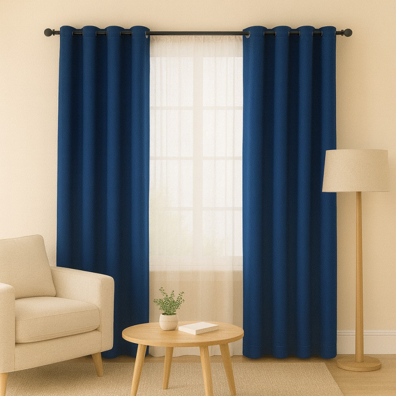 Cortina 4 Home 55X124 Navy Blackout Gromme (Wpsg47708Fbb)